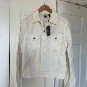 Armani Exchange - White Jean Jacket